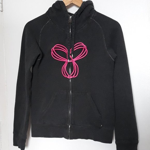 TNA Womens' Zip-Up Hoodie, Dark Grey, Size S - Picture 1 of 12